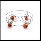 CYLINDER TROLLEY (LIGHT) Wired silver *14'' 14'' 6''