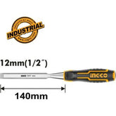 Truliving_Chisels-Hand Tools & Hardware-Tools & Hardware-INGCO Wood Chisel HWC0812 | 140mm | 12mm