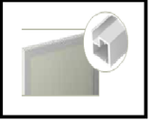 Trueliving_GLASS FRAME PROFILE 22 MM silver