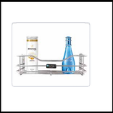 Trueliving_PERFUME & SHAMPOO RACK_Metal Silver *14''5''5''