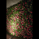 TrueLiving Golden Cart Wall Grass With Flower I Artificial Grass With Flower for Wall Decoration I Vertical Garden Artificial Mat I Artificial Grass Tiles for Balcony and Garden 20" x 20"