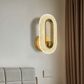 Trueliving 25W Modern Gold Close U Shape LED Creative Indoor Wall Lamp for Bedroom Dining Room Bedside Living
