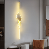 Trueliving 600 MM Modern Indoor Black POT Curl Metal Wall Light