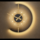 Trueliving LED Wall Lamp Round Clock Warm White Shade 10W