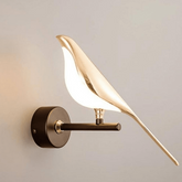 Trueliving 10W Gold Bird LED Creative Indoor Wall Lamp for Bedroom Dining Room Bedside Living Room Hallway Light Fixture