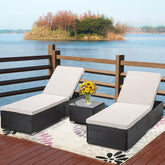 Brown Adjustable Lounge Chair