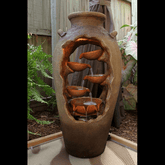 Trueliving MUD Diya Luxury Water Fountain Indoor 4 Ft X 1 FT