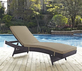 Brown Adjustable Unique Outdoor Chaise Lounge