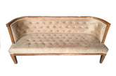 Modern Hand Craved Wooden Sofa Chair with Backrest