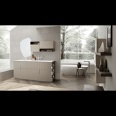 Trueliving Modern Grey-2.1 Vanity Wash Basin with Cabinet for Bathroom (Standard (Between 20-40 In Width, 30-40 In Height)