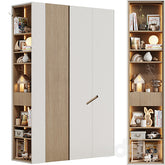 Trueliving 5 Door Walk-in Kids wardrobes Laminated Finish & PU Finish 8Ft *2Ft *9Ft -2438.4MM X 609MM X 2743.2MM)