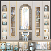 Trueliving 5 Door Walk-in Kids wardrobes Laminated Finish & PU Finish with Drawers 8Ft *2Ft *9Ft -2438.4MM X 609MM X 2743.2MM)