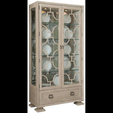 Trueliving Pink With Drawer Modern Crockery Cabinet 43.2D x 101.6W x 172.7H Centimeters