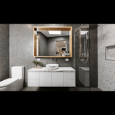 Trueliving Luxuries White Vanity Wash Basin with Cabinet for Bathroom (Standard (Between 20-40 In Width, 30-40 In Height)