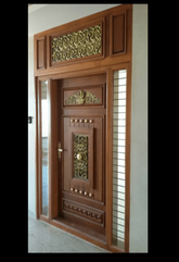 Trueliving New Design Wooden-Single-Main Door I Single Door (8 ft in height and 7 ft in width) (Thickness 1.5 Inch)