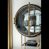 Trueliving Round With Golden Frame Bar Cabinet(Standard (Between 20-40 In Width, 30-40 In Height)