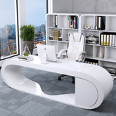 Trueliving Luxuries White Office Table Living Room H 14 x W 33 x D 33