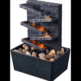 Trueliving Black Magic Luxury Water Fountain Table Top 13L x 13W x 21H Centimeters