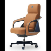 Trueliving High Orange Office Chair Executive H 41 x W 19 x D 20