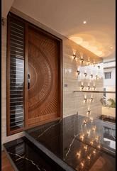 Trueliving Cozy Look Wooden-Single-Main Door I Single Door (8 ft in height and 7 ft in width) (Thickness 1.5 Inch)