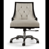 Trueliving Cream Black Office Chair Executive H 41 x W 19 x D 20