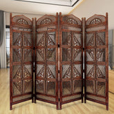 Ziya 4 Panel Carved Wooden Partition