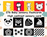 Trueliving Large Flash Cards for Babies & Infants - High Contrast, Newborn Visual Stimulation & Sensory Development for 0 to 12 Months