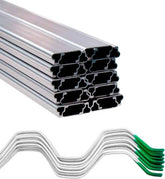 khushbu frame7 x 8 mm Surface Aluminium Profile Light Channel 2509 with White Diffuser for LED Strip Lighting