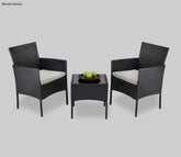 Black Set of 3 Peice Sofa Chair