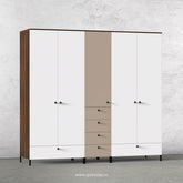 True-living Wardrobe with 2 Drawers in Walnut Rigato Colour
