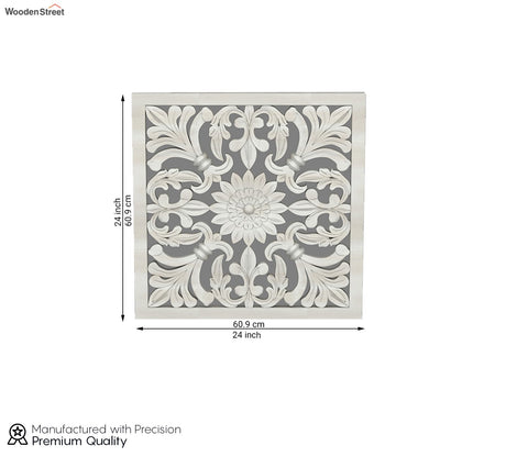 Marie Wall Panel without Glass (White Finish, 24 x 24)
