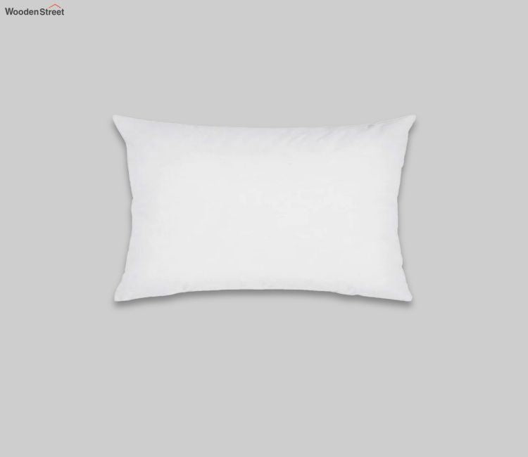 White Synthetic Fill Cushion - 20 x 14 inch