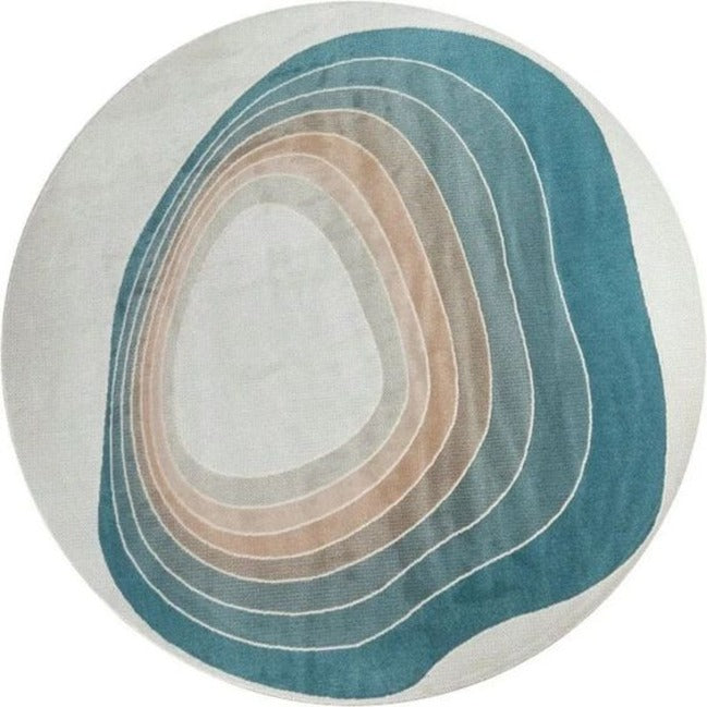 Trueliving ‎Carpet Multicolor Round 9X9 Feet
