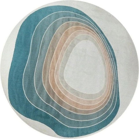 Trueliving ‎Carpet Multicolor Round 9X9 Feet