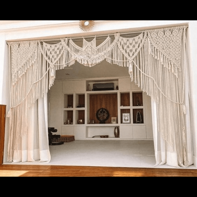 Trueliving Designer Gate Curtain for Living Room, Window/Door/Long Door (Pack of 2) (Bird, 4X5 Feet (Size 48X60 Inch) Window)
