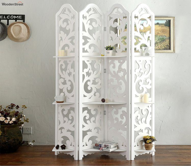 Roshani 4 Panel Wooden Partition