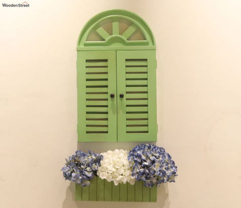 Pinot Wooden Window Frame (Distress Pista Green)