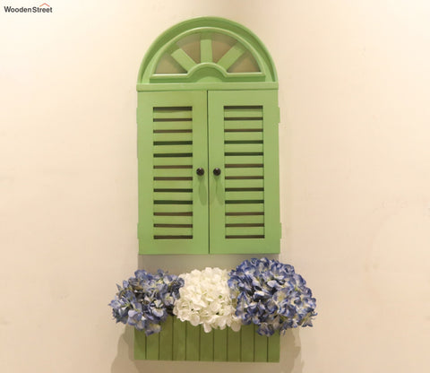 Pinot Wooden Window Frame (Distress Pista Green)