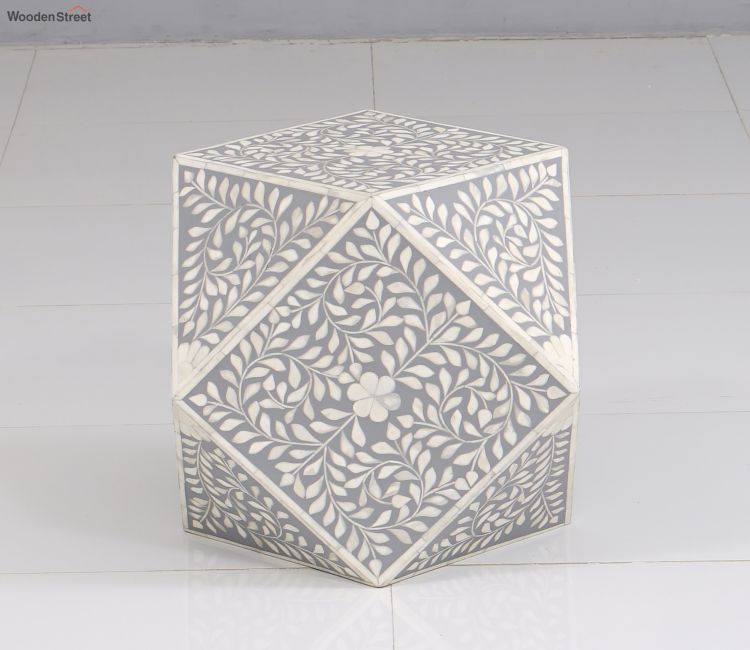 Callum Bone Inlay Side End Table