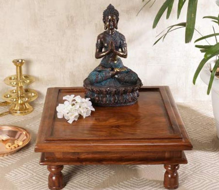 Brown Wooden Chowki