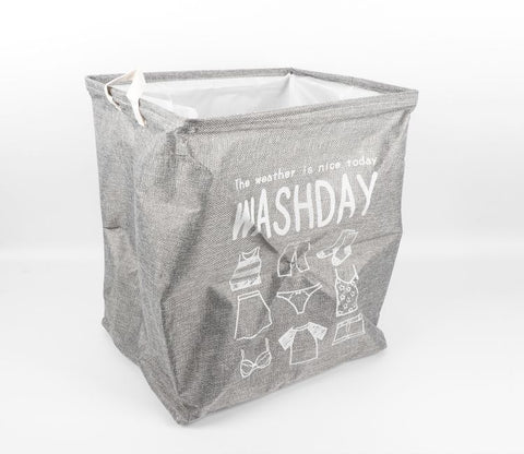 Washify Foldable Canvas Laundry Basket