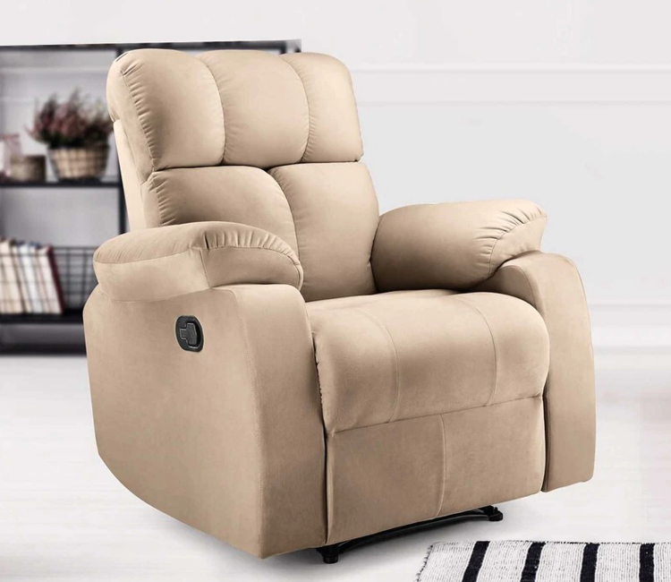 Valios Manual Recliner Sofa (Beige)