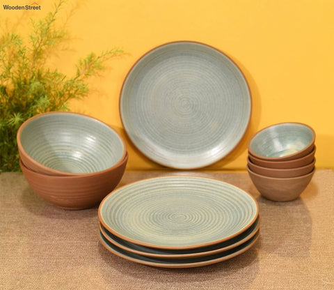 Desert Sand Ceramic Dinner Set of 10 Pieces