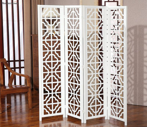 Nayla 4 Panel Wooden Partition