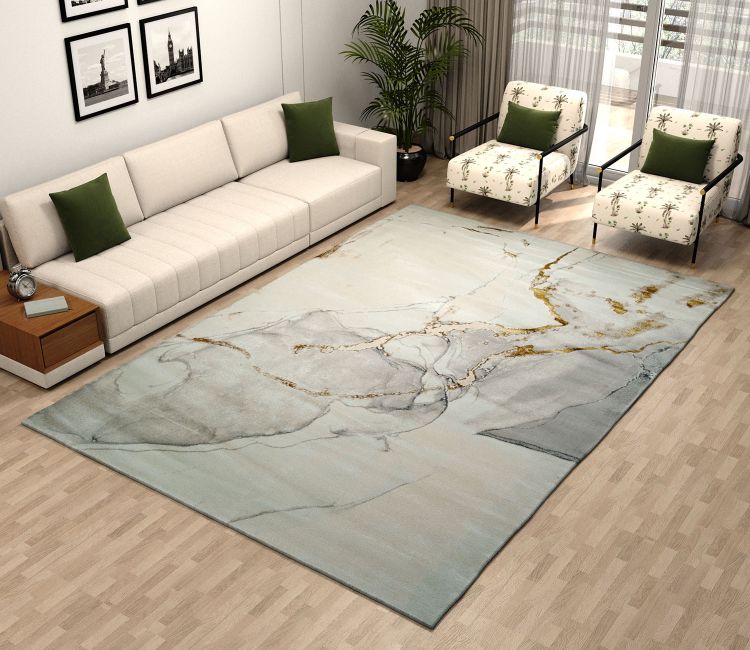 Riviera Golden Abstract Pattern Carpet  (11 x 7.8 Feet)