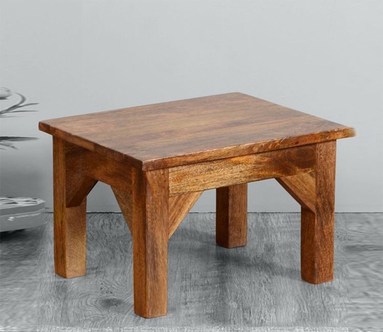 Drake Brown Wooden Stool
