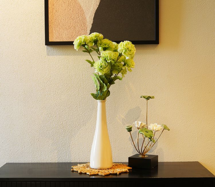 Forever Flora Artificial Hhydrangea Flower- Set Of 3 (Green)