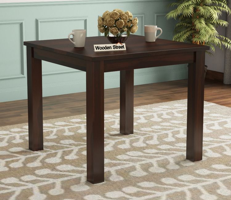 Janet 4 Seater Dining Table (Walnut Finish)