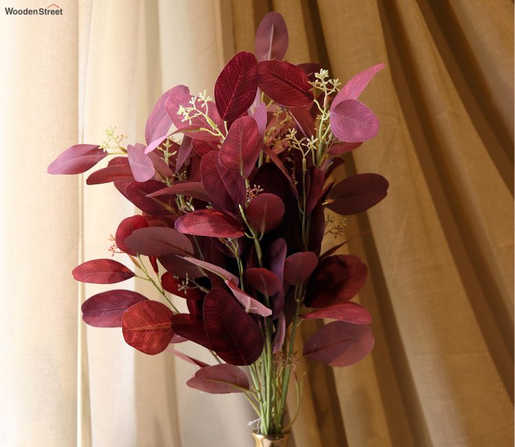 Maroon Eucalyptus Artificial Leaf (1 PC)