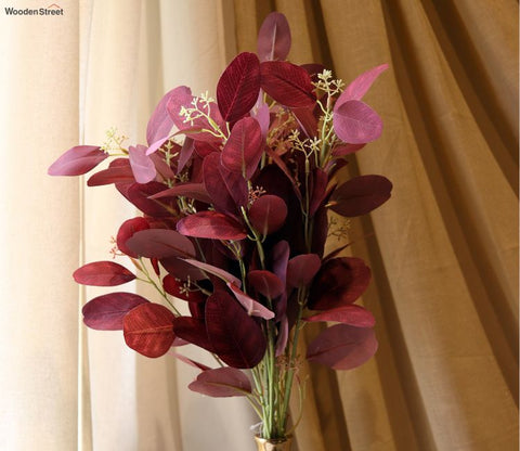 Maroon Eucalyptus Artificial Leaf (1 PC)
